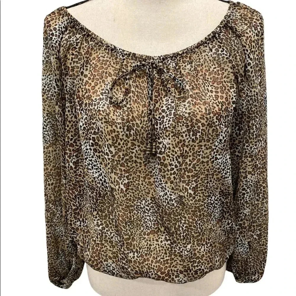Speechless leopard print blouse